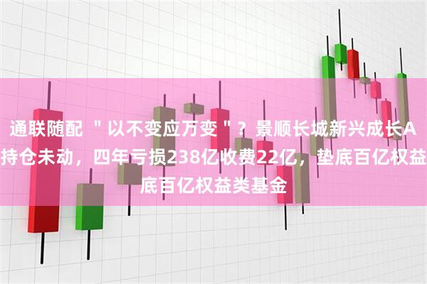 通联随配 ＂以不变应万变＂？景顺长城新兴成长A二季度持仓未动，四年亏损238亿收费22亿，垫底百亿权益类基金