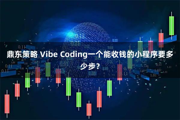 鼎东策略 Vibe Coding一个能收钱的小程序要多少步？