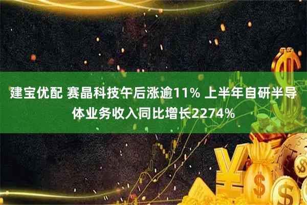 建宝优配 赛晶科技午后涨逾11% 上半年自研半导体业务收入同比增长2274%